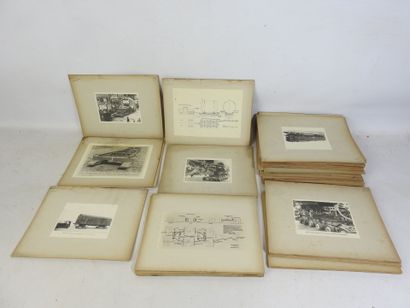LOT DE PLANCHES PHOTOS sur les chemins de...