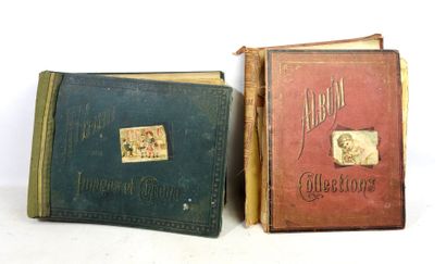 DEUX Albums de découpis - chromolithographies...