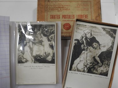 LOT de cartes postales, lumière mat et lisse....