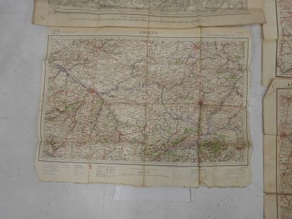 A. TARIDE. Deux cartes imprimées - Environs...