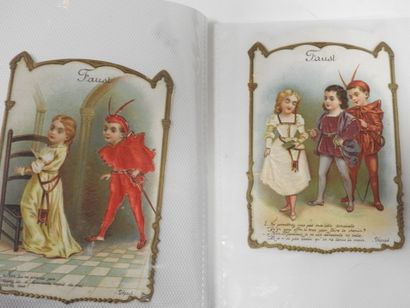 CHROMOLITHOGRAPHIES - POULAIN : 4 petits...