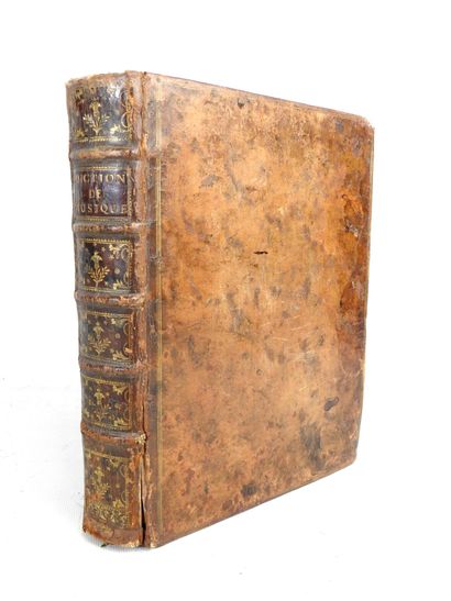 ROUSSEAU Jean-Jacques. Dictionnaire de musique....