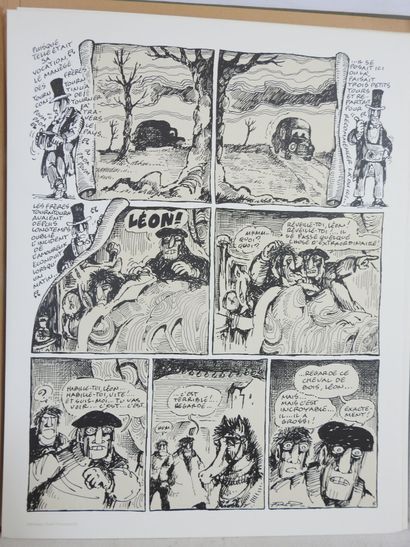 FRED. Manège. Portfolio édité par Futuropolis....