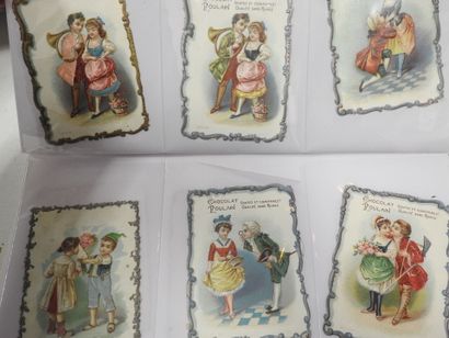 CHROMOLITHOGRAPHIES - POULAIN : 11 petits...