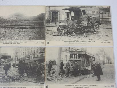 FRANCE. 10 cpa Explosion de Saint-Denis 4...