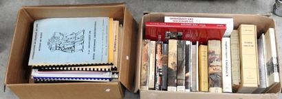 DEUX CARTONS : 1 ensemble livres divers dont...