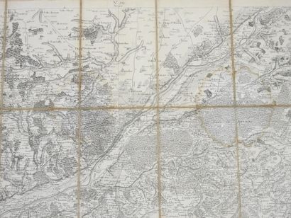 CARTE ANCIENNE de Blois. 59 x 93 cm. Pliante....