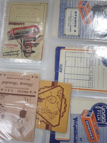 POCHETTES ANCIENNES de photographes. Environ...
