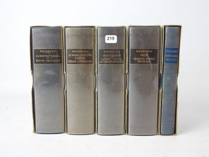 BIBLIOTHEQUE DE LA PLEIADE. Rousseau, oeuvres....
