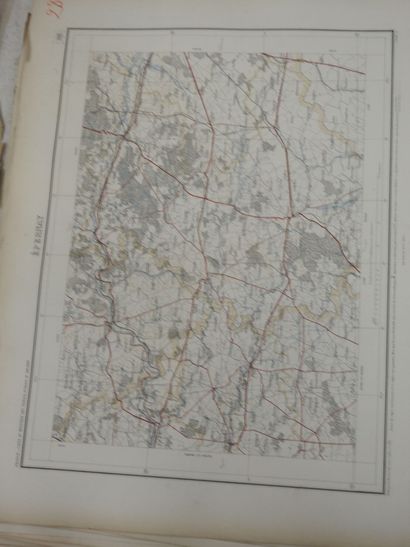 CARTE DE LA FRANCE. Ministère des travaux...