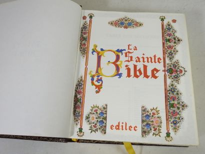 LA SAINTE BIBLE. Grand In-8. 1979. Reliure...