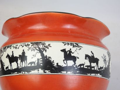 RUBIAN ART (U-K) : Cache-pot en faïence de...