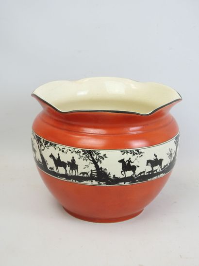 RUBIAN ART (U-K) : Cache-pot en faïence de...