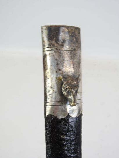 Couteau de vénerie, fusée en corne, garde...