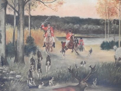 Ecole FRANCAISE vers 1900 : Le Bât-l'eau....