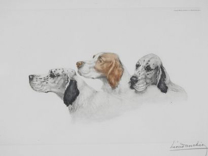 Léon DANCHIN (1889-1938) d'après : Trois...