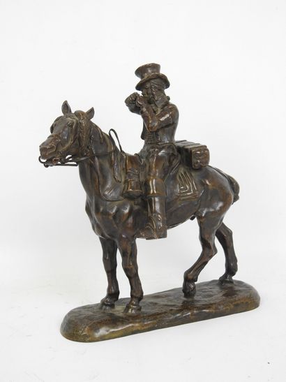 Gaston d'ILLIERS (1876-1932) : Le postillon....