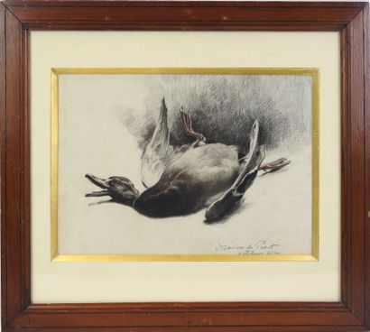 Xavier de PORET (1894-1975) : Le Canard....