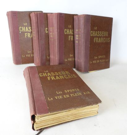 Chasseur français 5 albums reliés 1931 à...