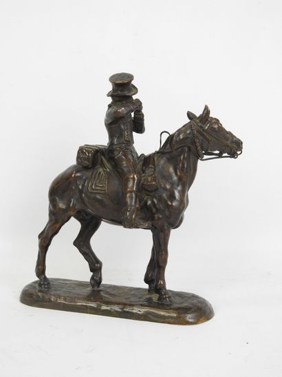 Gaston d'ILLIERS (1876-1932) : Le postillon....