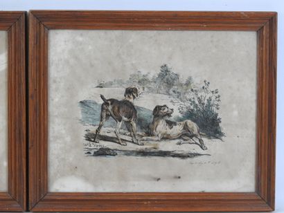 Carle VERNET (1758-1836) d'après : Chiens...