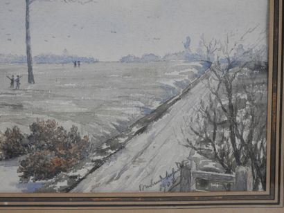 Ecole ANGLAISE vers 1900 : Scènes de chasse...