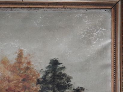 Ecole FRANCAISE vers 1900 : Le Bât-l'eau....