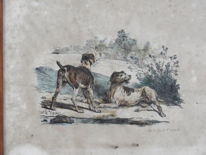 Carle VERNET (1758-1836) d'après : Chiens...