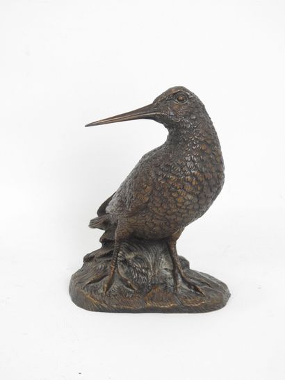 Irénée ROCHARD (1906 - 1984). Bécasse. Bronze...