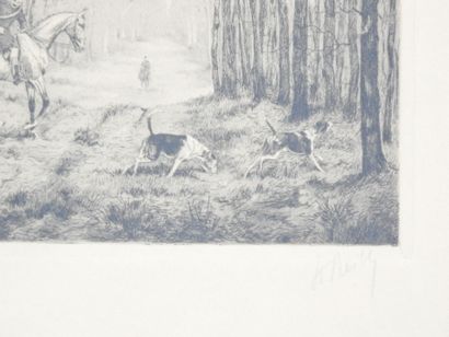 Baron Karl REILLE (1886-1975) : Chasse à...