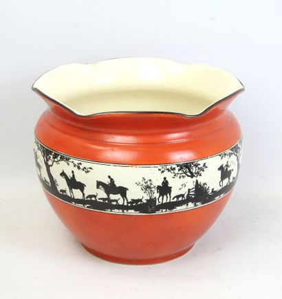 RUBIAN ART (U-K) : Cache-pot en faïence de...