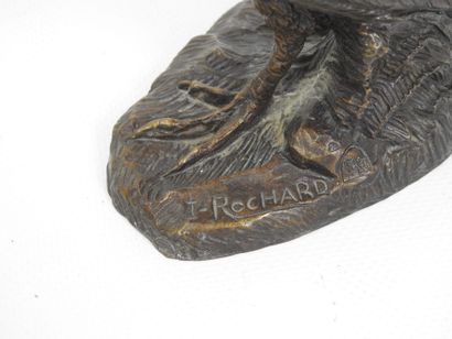 Irénée ROCHARD (1906 - 1984). Bécasse. Bronze...