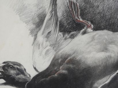 Xavier de PORET (1894-1975) : Le Canard....