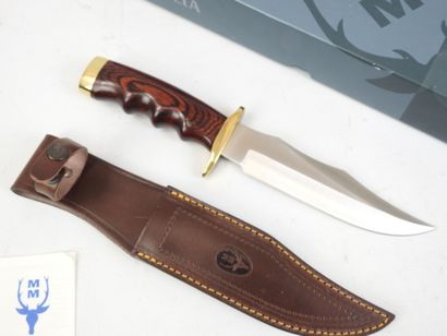 MUELA : Couteau de chasse manche bois. Avec...