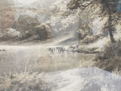 David ROWLAND d'après : Paysage champêtre....