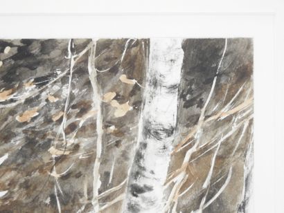 Dominique PIZON (né en 1966) : Cerf au brame....