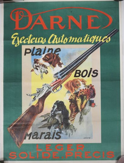 LOT D'AFFICHES dont 3 DARNE, MANUFRANCE,...