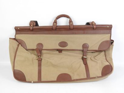 Sac de chasse en toile et cuir, Country Sellerie....