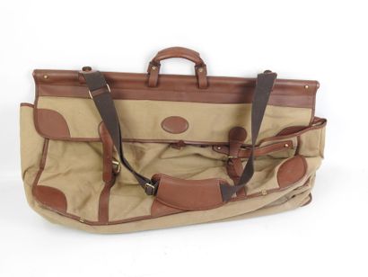 Sac de chasse en toile et cuir, Country Sellerie....