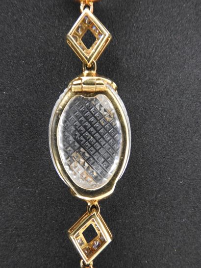 M. GERARD: Necklace in yellow gold 750 thousandths...