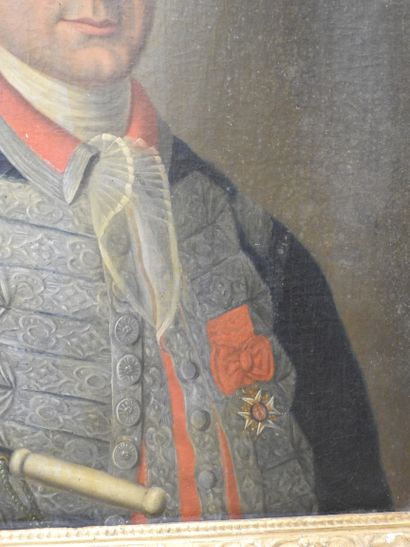 18th century FRENCH SCHOOL.
Portrait of a...