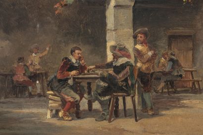 Fritz VOGLER (active 19th century): Musketeers...