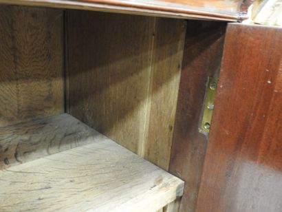 Straight mahogany SECRETARY opening to a...