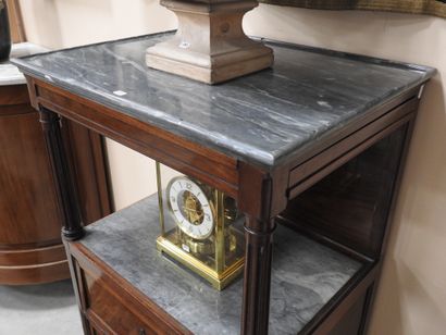 Mahogany and mahogany veneer BARBIERE, opening...