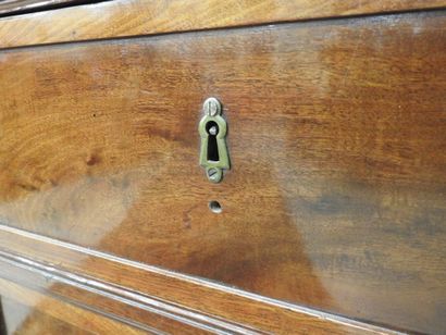 Mahogany and mahogany veneer BARBIERE, opening...