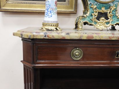Straight mahogany SECRETARY opening to a...
