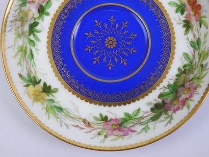 SEVRES: Four porcelain tea cups and saucers...
