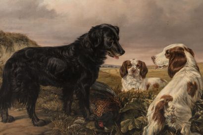 William I LUKER (1828-1905) : Clumber spaniel...