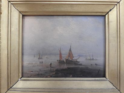 Henriette Hermine GUDIN (1825-1892) : Pêcheurs...