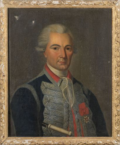 18th century FRENCH SCHOOL.
Portrait of a...